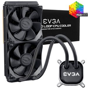 Enfriamiento Liquido EVGA CLC 240, CPU Cooler, RGB Led
